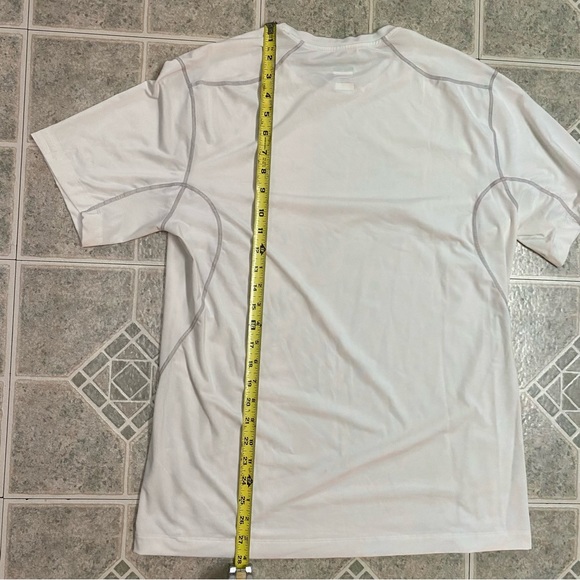 Nike Pro Dri-Fit Mens Large Short Sleeve Shirt White Gym Training Tee Active Top - Picture 8 of 8